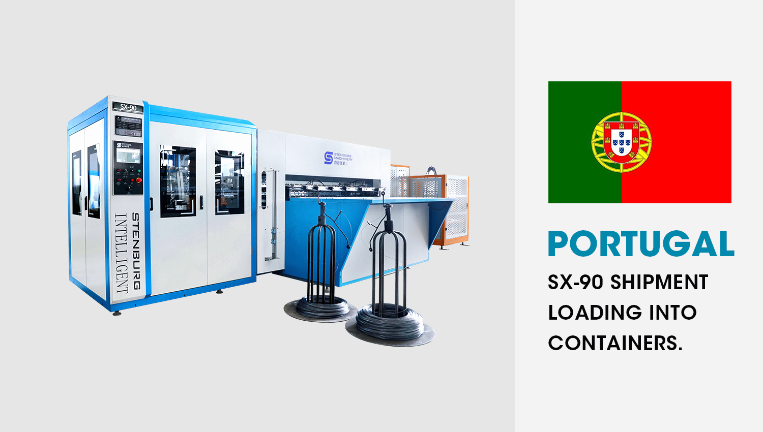 Precisa e eficiente, missão cumprida: a linha de transferência de molas Bonnell totalmente automática para o nosso cliente português carregada e enviada com sucesso